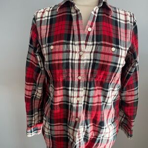 Ralph Lauren Red and Black Flannel Button Down Shirt